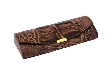button case L beef with Croco embossing

