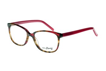 Acetate frame demi brown wit